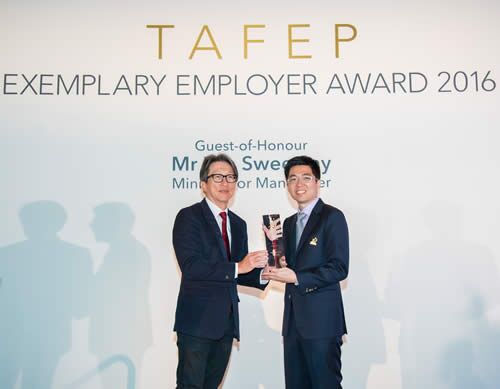 TAFEP Exemplary Employer Award 2016 TAFEP Exemplary Employer Award 2016